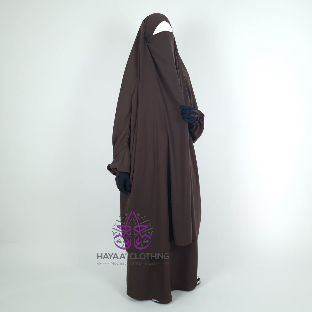 Classic 2 Piece Jilbab - Mocha