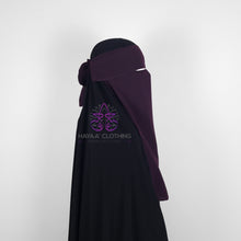 Load image into Gallery viewer, Single Layer Flap Niqab - Plum
