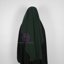 Load image into Gallery viewer, Double Layer Niqab - Forest Green
