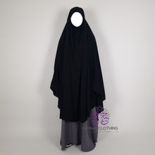 Load image into Gallery viewer, Long Rounded Khimar - Black
