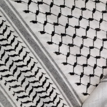 Load image into Gallery viewer, Original Hirbawi Kufiya / Keffiyeh | Palestinian Scarf - Traditional black and white
