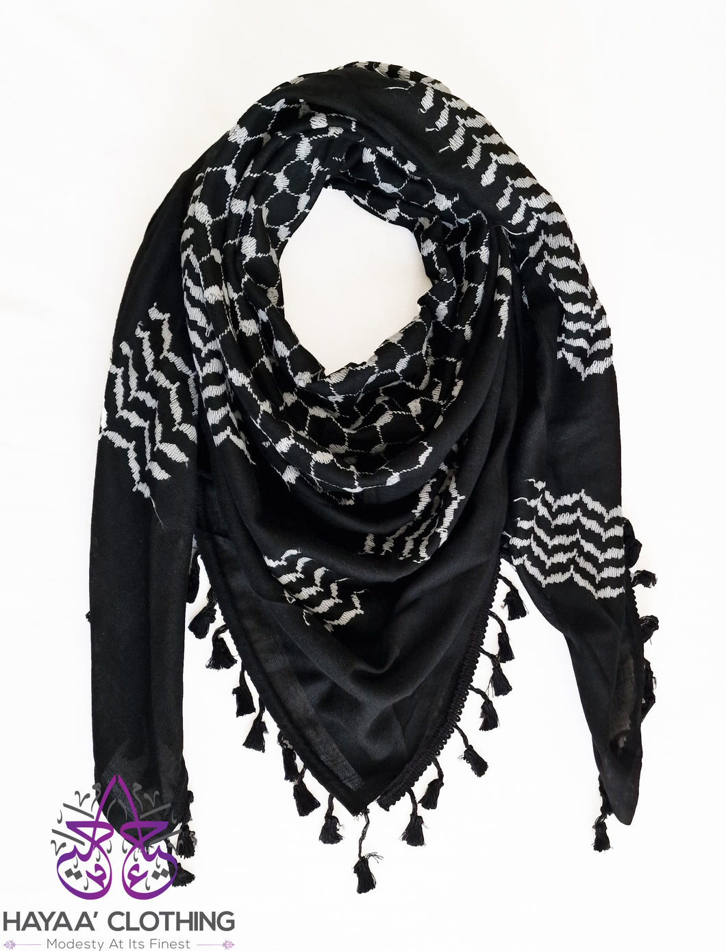 Original Hirbawi Kufiya / Keffiyeh | Palestinian Scarf - Inverted