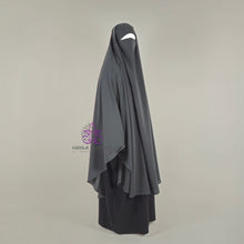 Load image into Gallery viewer, Long Rounded Khimar - Charcoal
