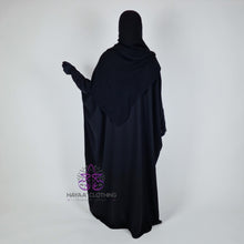 Load image into Gallery viewer, Batwing Abaya - Black | Wudu &amp; Nursing Friendly
