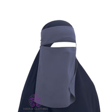 Load image into Gallery viewer, Short Single Layer Niqab Elastic Sides 10&quot;
