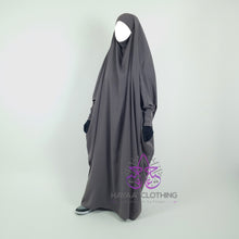 Load image into Gallery viewer, Jilbab Safiyyah 1 Piece - Grey
