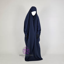 Load image into Gallery viewer, Jilbab Safiyyah 1 Piece - Midnight Blue
