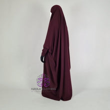 Load image into Gallery viewer, Jilbab Safiyyah 1 Piece - Burgundy
