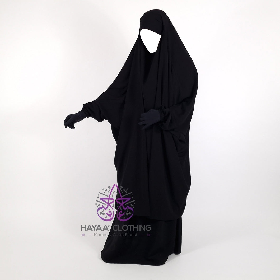 Classic 2 Piece Jilbab - Black