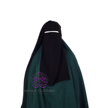 Load image into Gallery viewer, Double Layer Flap Niqab - Black
