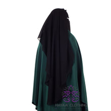 Load image into Gallery viewer, Double Layer Flap Niqab - Black
