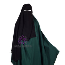 Load image into Gallery viewer, Double Layer Flap Niqab - Black
