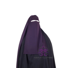 Load image into Gallery viewer, Double Layer Flap Niqab - Plum
