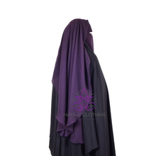 Load image into Gallery viewer, Double Layer Flap Niqab - Plum
