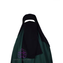 Load image into Gallery viewer, Double Layer Niqab - Black
