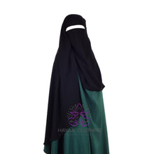 Load image into Gallery viewer, Double Layer Niqab - Black
