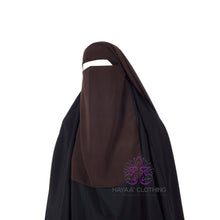 Load image into Gallery viewer, Double Layer Niqab - Brown
