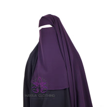 Load image into Gallery viewer, Double Layer Niqab - Plum
