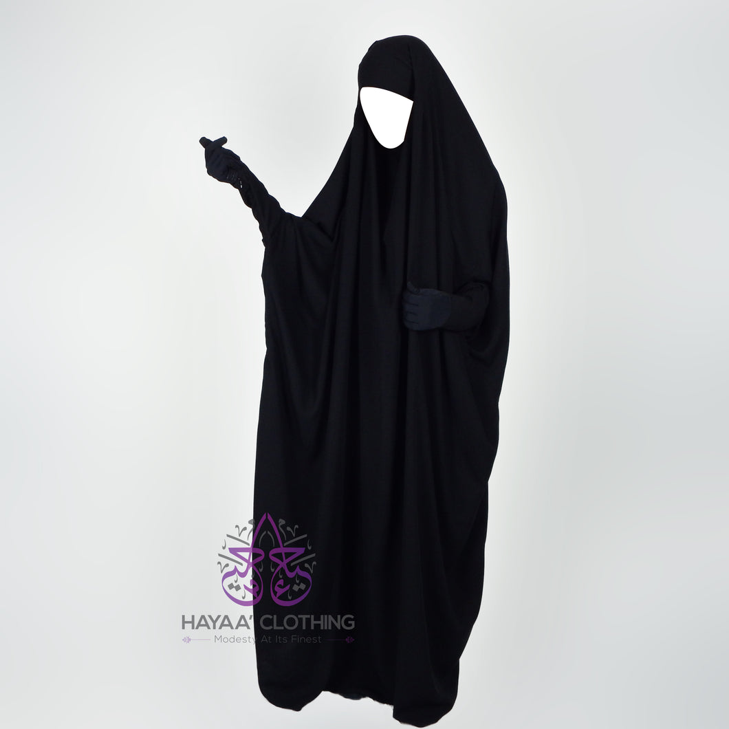 Jilbab Safiyyah 1 Piece - Black