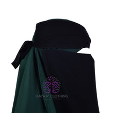 Load image into Gallery viewer, Single Layer Flap Niqab - Black
