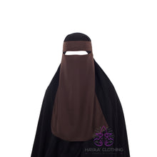 Load image into Gallery viewer, Single Layer Niqab - Brown
